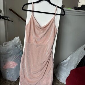 A. Byer Sparkling Pink Mini Dress